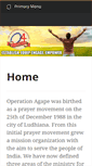Mobile Screenshot of operationagape.com